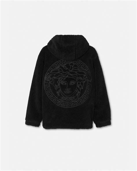 versace patch embroidery hoodie.